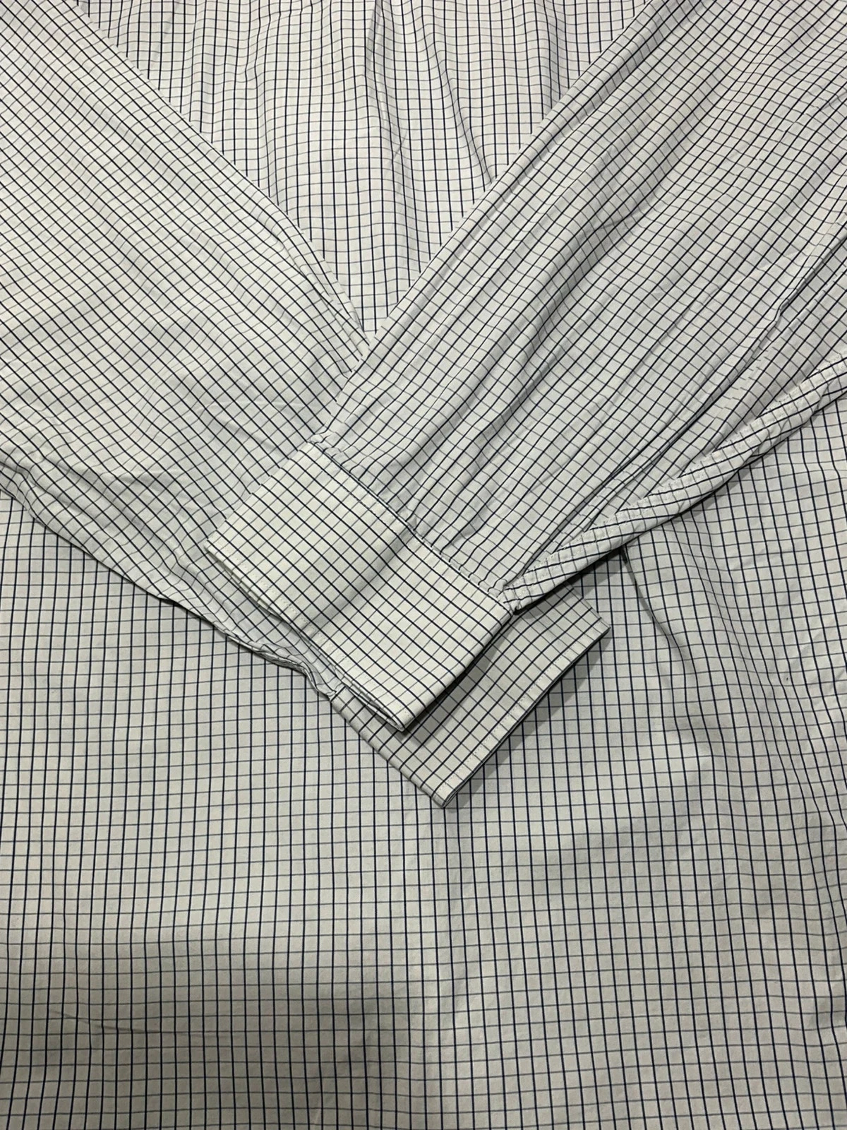 Chemise Tommy Hilfiger Regular Fit XL Chic 100% Coton Carreaux Blanc Bleu Marine – photo 9
